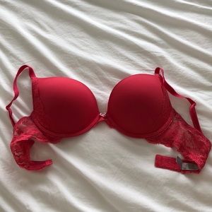 Hot Pink Dream Angels Push-Up Bra